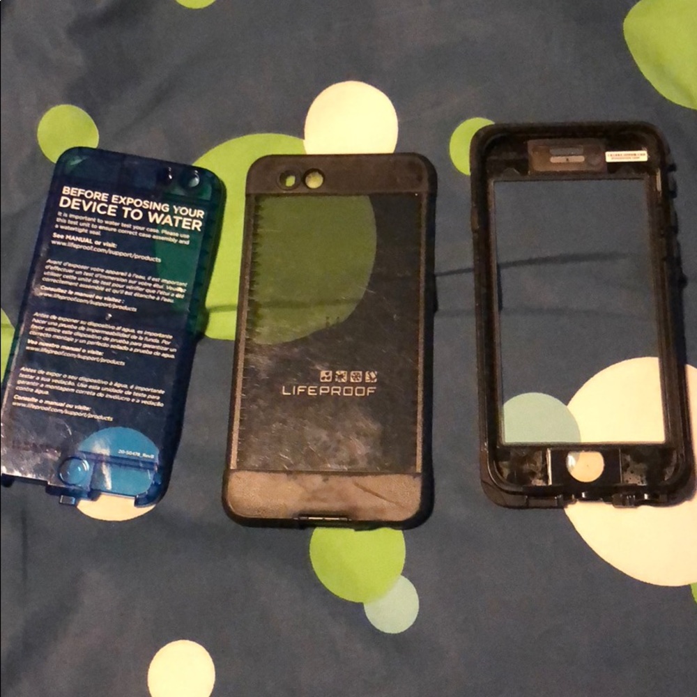 iPhone 6 lifeproof case.  Black